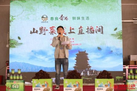 永济市韩阳镇“春食香椿·鲜味生活”直播销售活